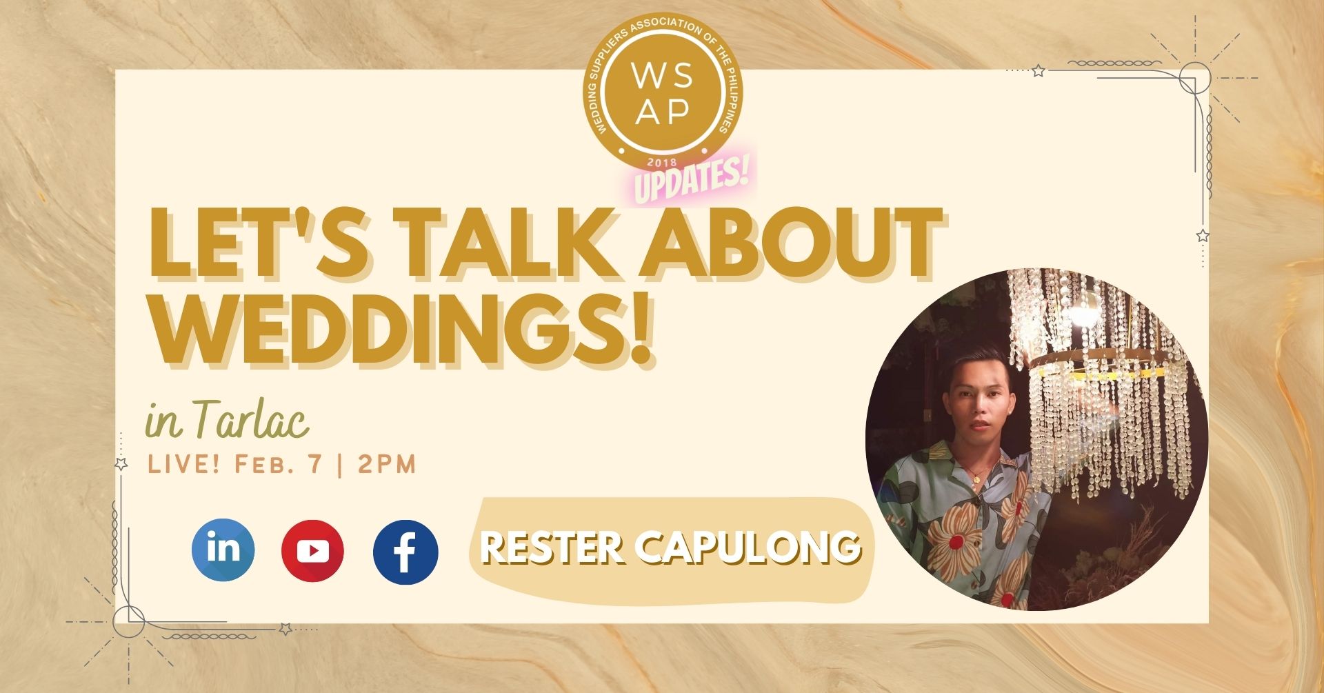 Let's Talk About Weddings in Tarlac with Mr. Rester Capulong