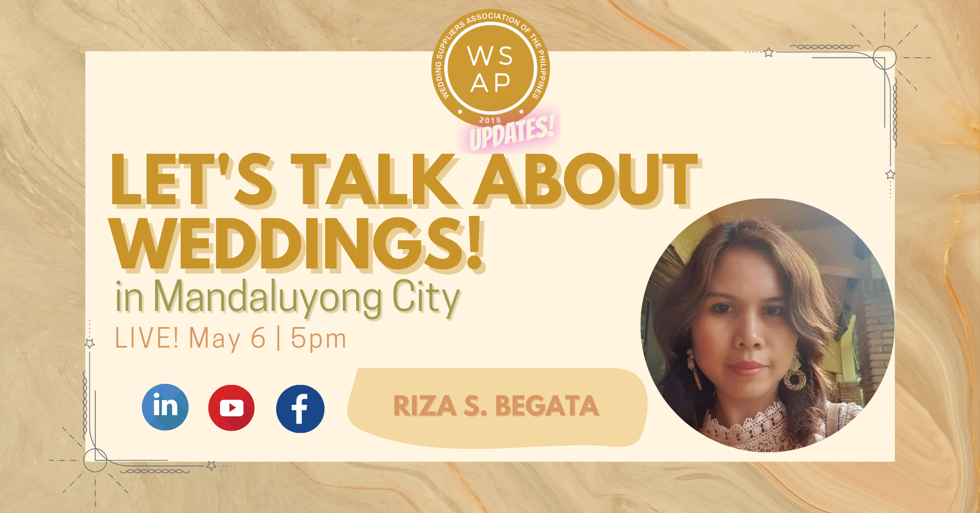 Let's Talk About Weddings in Mandaluyong City with Riza S. Begata