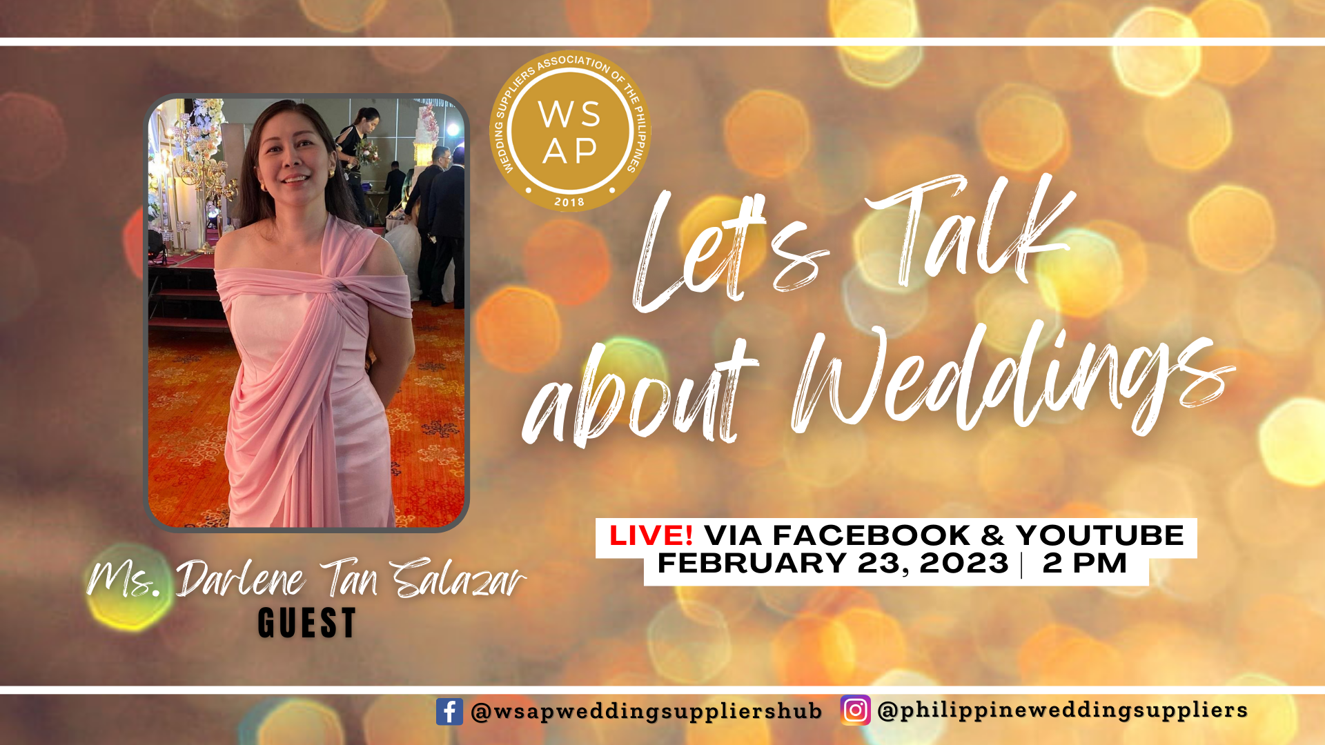 Let's Talk About Weddings with Ms. Darlene Tan-Salazar