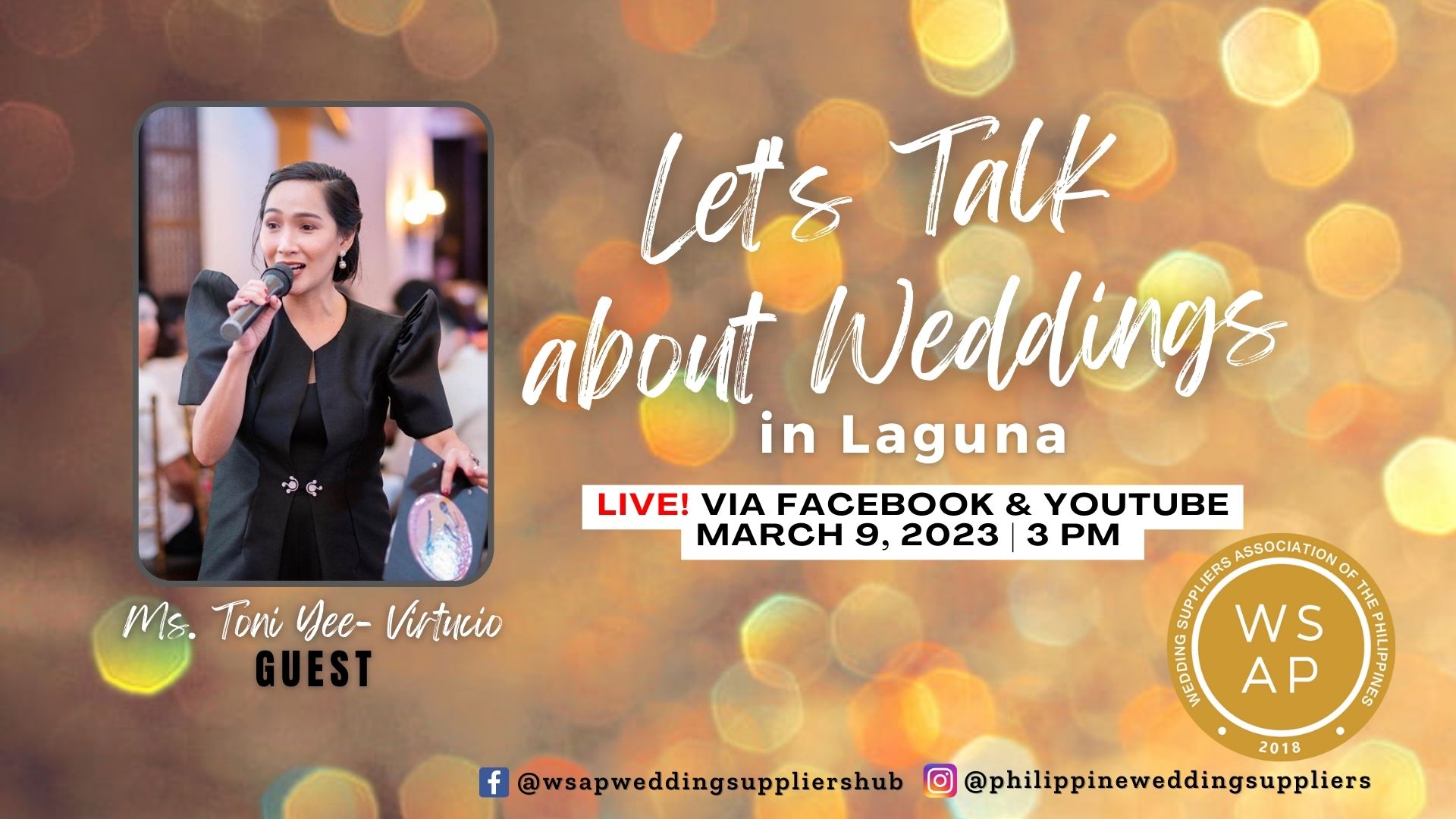 Let's Talk About Weddings with Ms.Toni Yee- Virtucio